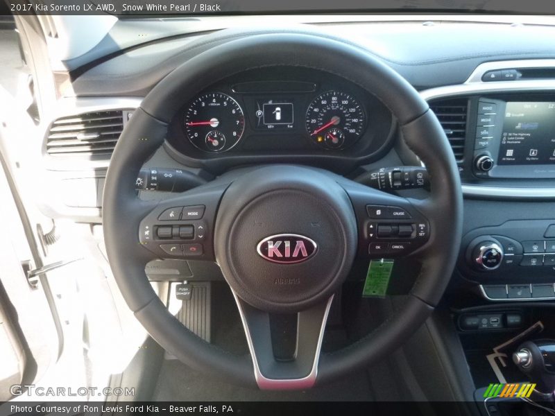 Snow White Pearl / Black 2017 Kia Sorento LX AWD
