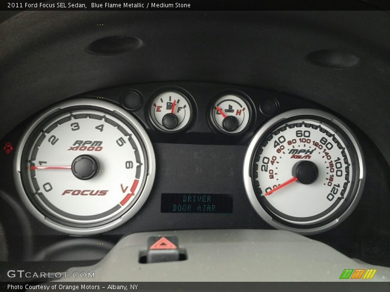 Blue Flame Metallic / Medium Stone 2011 Ford Focus SEL Sedan