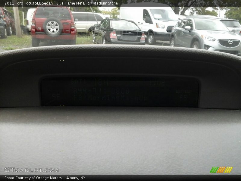 Blue Flame Metallic / Medium Stone 2011 Ford Focus SEL Sedan