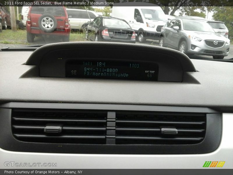 Blue Flame Metallic / Medium Stone 2011 Ford Focus SEL Sedan