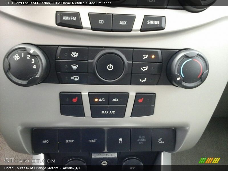 Blue Flame Metallic / Medium Stone 2011 Ford Focus SEL Sedan