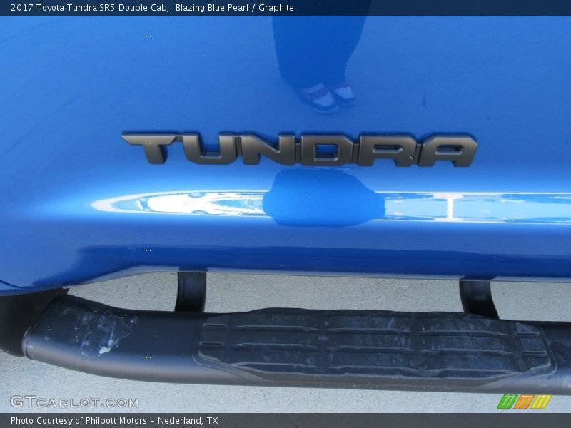 Blazing Blue Pearl / Graphite 2017 Toyota Tundra SR5 Double Cab