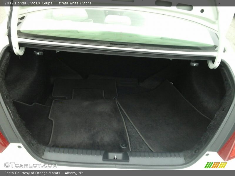 Taffeta White / Stone 2012 Honda Civic EX Coupe