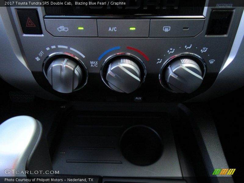 Blazing Blue Pearl / Graphite 2017 Toyota Tundra SR5 Double Cab