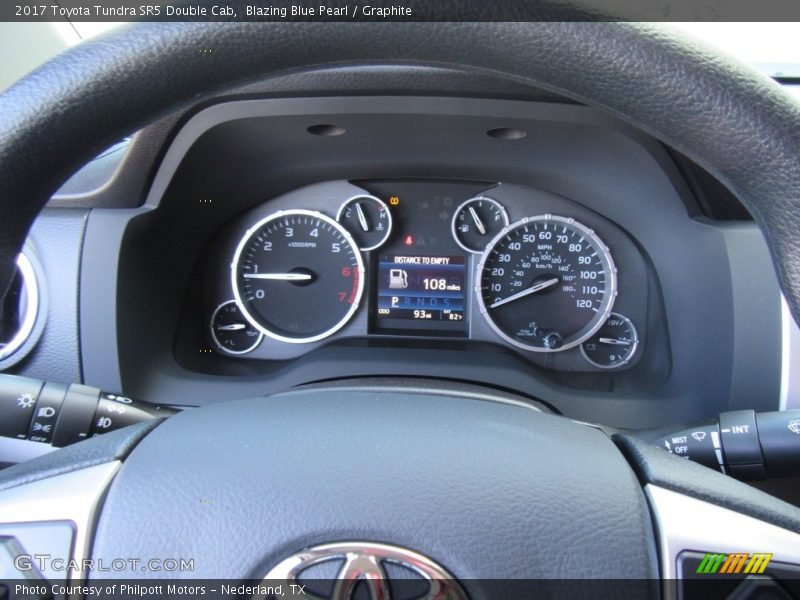 Blazing Blue Pearl / Graphite 2017 Toyota Tundra SR5 Double Cab