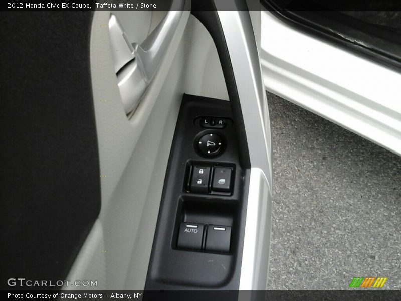 Taffeta White / Stone 2012 Honda Civic EX Coupe