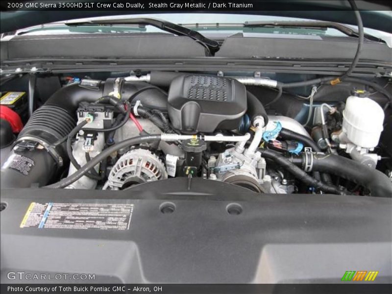 Stealth Gray Metallic / Dark Titanium 2009 GMC Sierra 3500HD SLT Crew Cab Dually