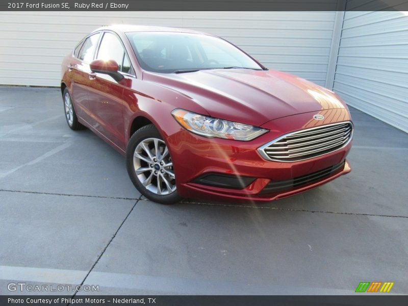 Ruby Red / Ebony 2017 Ford Fusion SE