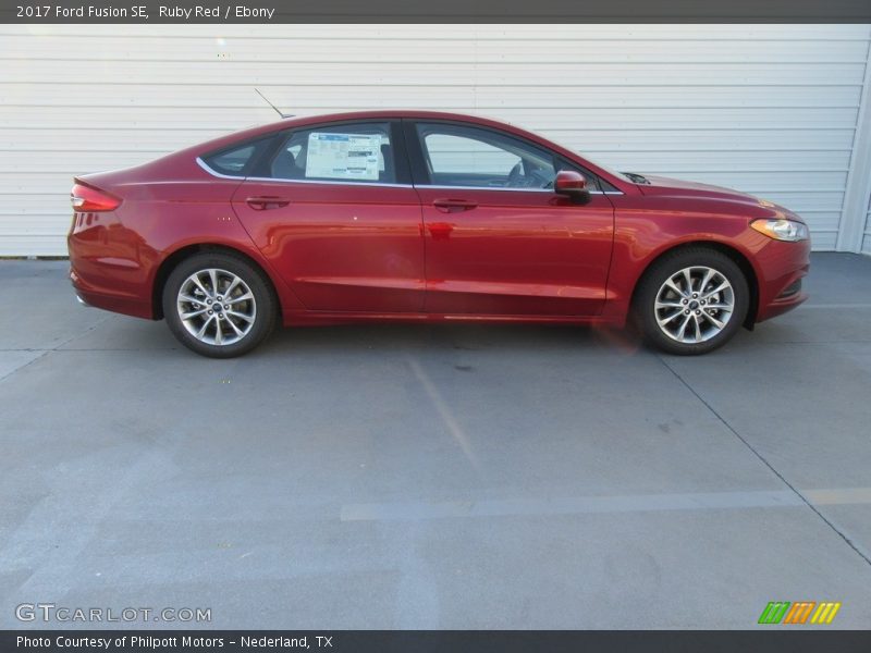 Ruby Red / Ebony 2017 Ford Fusion SE