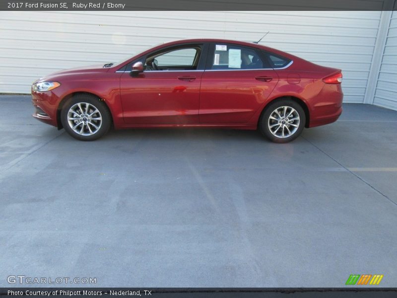 Ruby Red / Ebony 2017 Ford Fusion SE