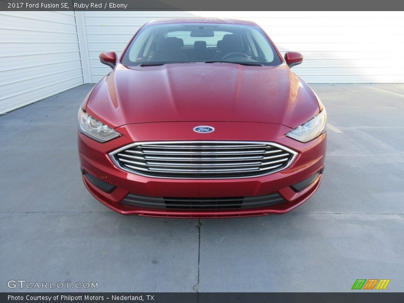 Ruby Red / Ebony 2017 Ford Fusion SE