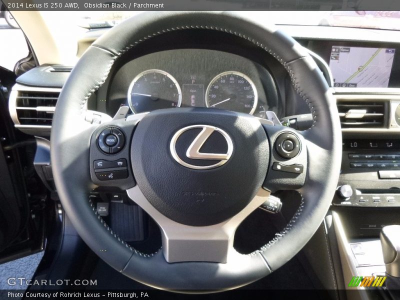 Obsidian Black / Parchment 2014 Lexus IS 250 AWD