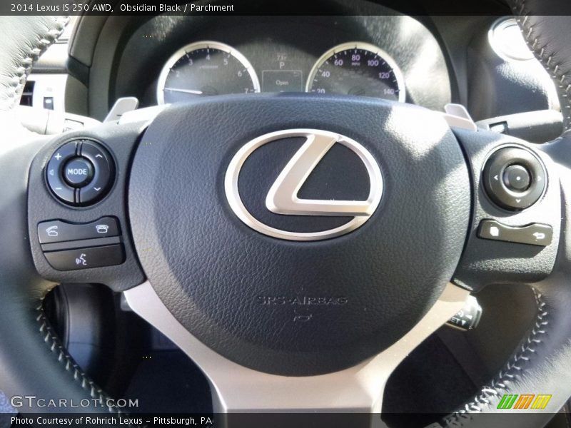 Obsidian Black / Parchment 2014 Lexus IS 250 AWD