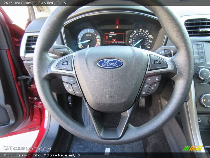 Ruby Red / Ebony 2017 Ford Fusion SE