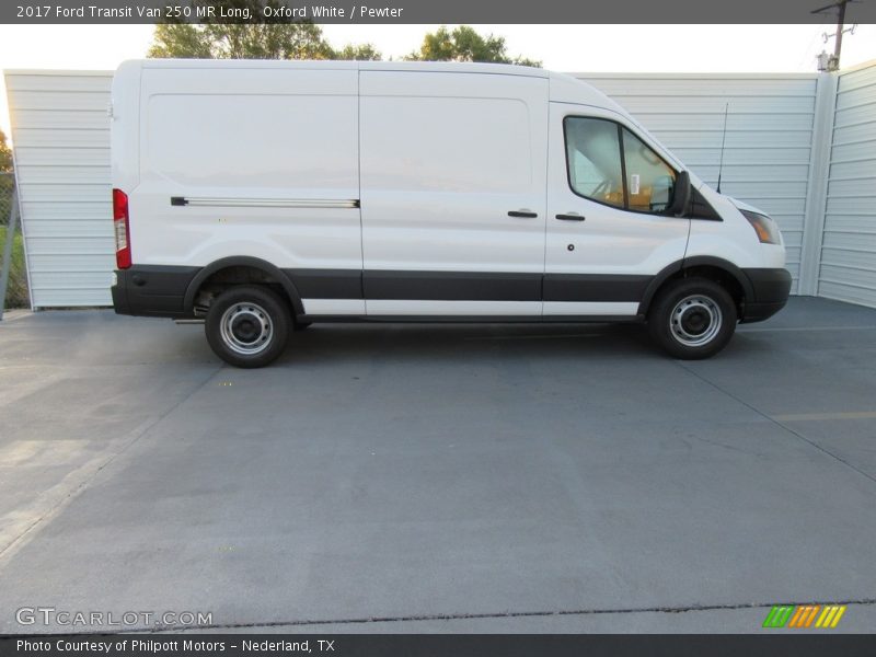 Oxford White / Pewter 2017 Ford Transit Van 250 MR Long