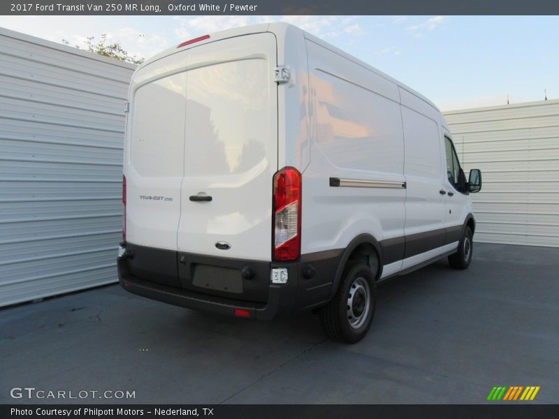 Oxford White / Pewter 2017 Ford Transit Van 250 MR Long