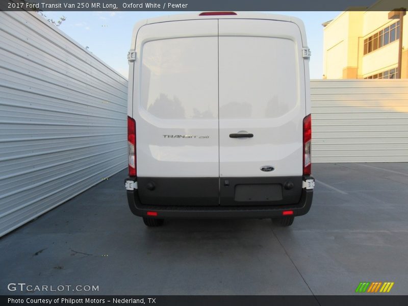 Oxford White / Pewter 2017 Ford Transit Van 250 MR Long