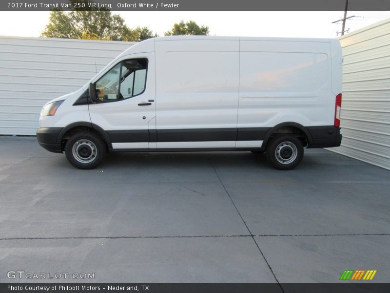 Oxford White / Pewter 2017 Ford Transit Van 250 MR Long