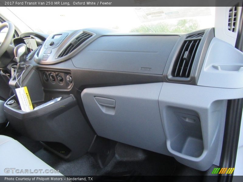 Oxford White / Pewter 2017 Ford Transit Van 250 MR Long