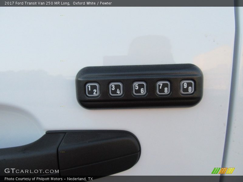 Oxford White / Pewter 2017 Ford Transit Van 250 MR Long