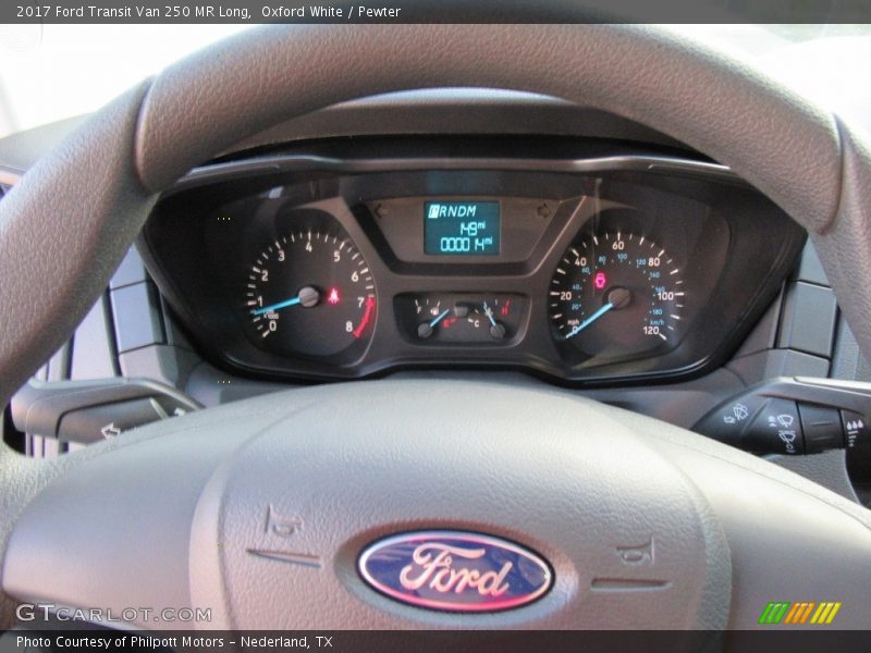 Oxford White / Pewter 2017 Ford Transit Van 250 MR Long