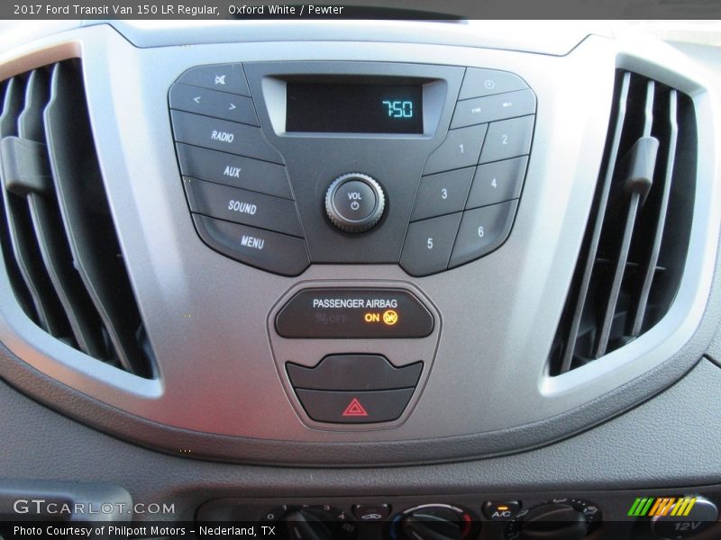 Controls of 2017 Transit Van 150 LR Regular