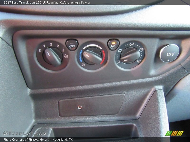 Controls of 2017 Transit Van 150 LR Regular