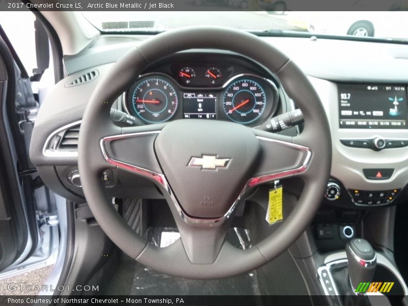 Arctic Blue Metallic / Jet Black 2017 Chevrolet Cruze LS