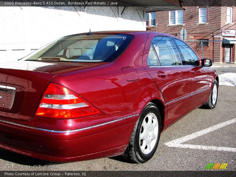 Bordeaux Red Metallic / Java 2000 Mercedes-Benz S 430 Sedan