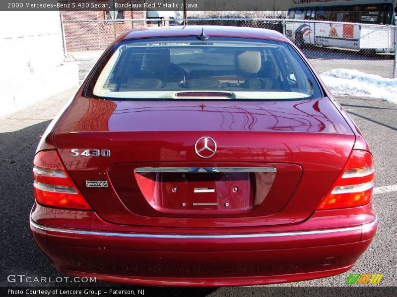Bordeaux Red Metallic / Java 2000 Mercedes-Benz S 430 Sedan