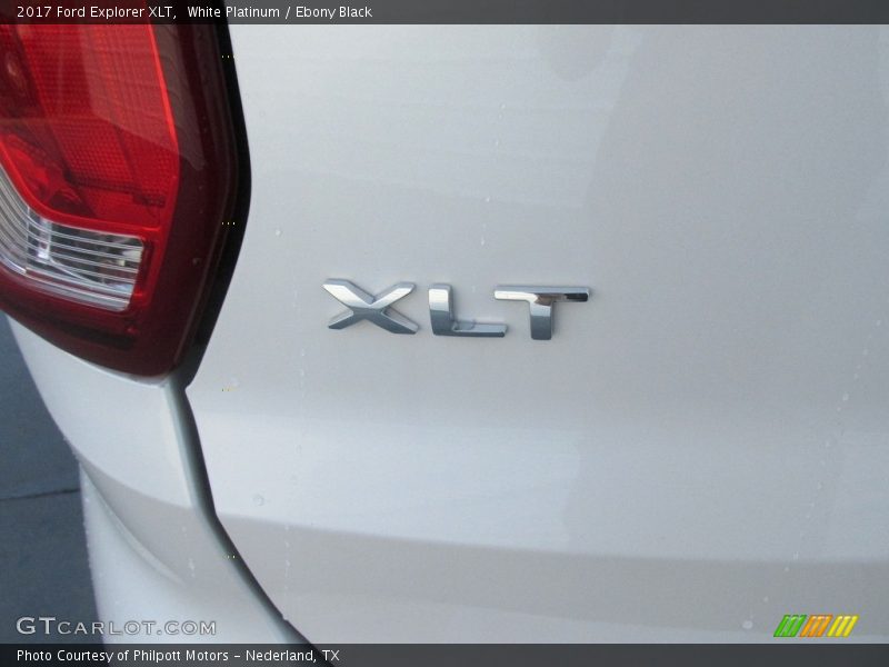 White Platinum / Ebony Black 2017 Ford Explorer XLT