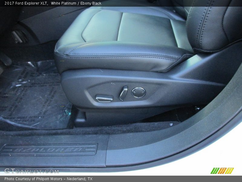 White Platinum / Ebony Black 2017 Ford Explorer XLT