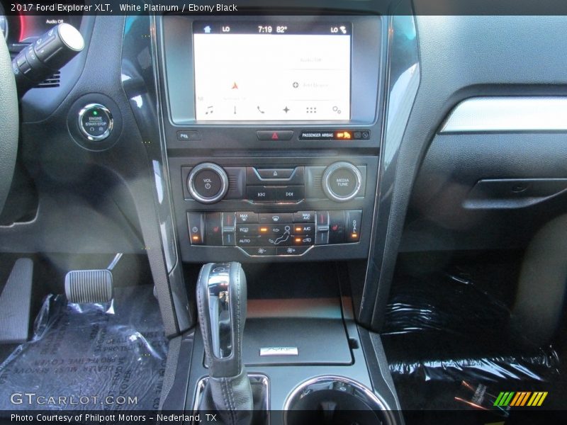 White Platinum / Ebony Black 2017 Ford Explorer XLT