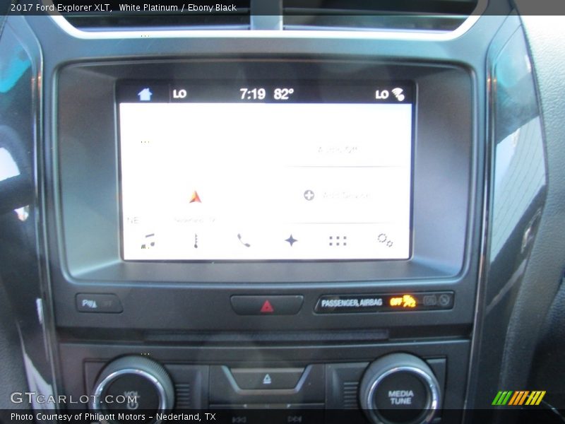 White Platinum / Ebony Black 2017 Ford Explorer XLT