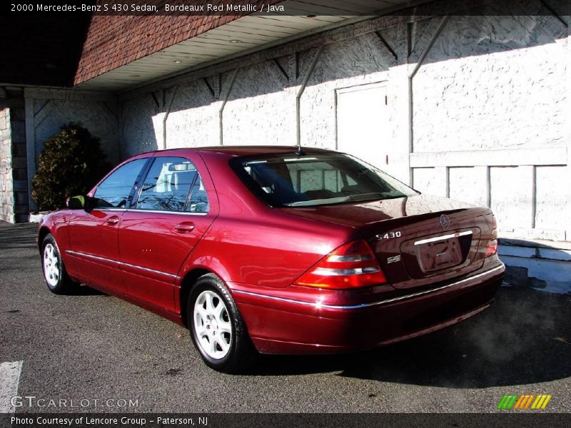 Bordeaux Red Metallic / Java 2000 Mercedes-Benz S 430 Sedan