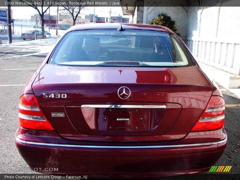 Bordeaux Red Metallic / Java 2000 Mercedes-Benz S 430 Sedan