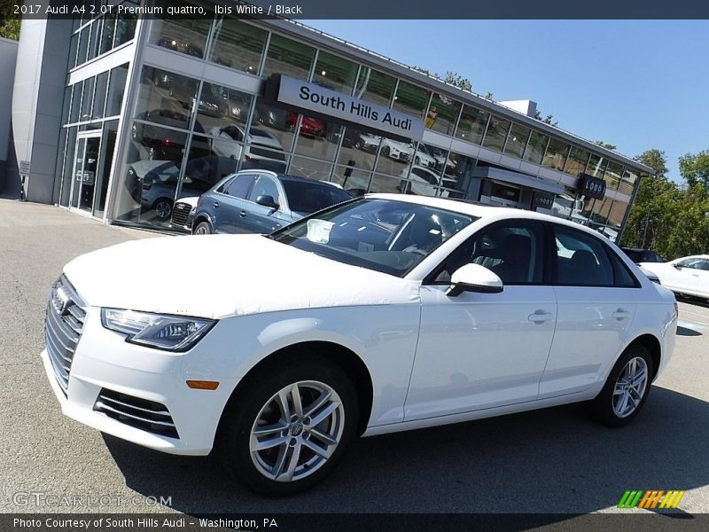 Ibis White / Black 2017 Audi A4 2.0T Premium quattro