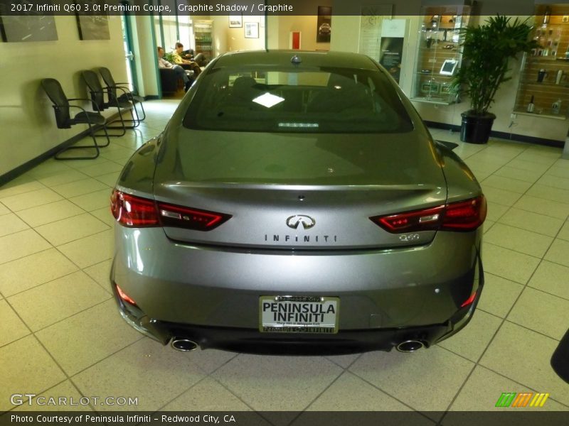Graphite Shadow / Graphite 2017 Infiniti Q60 3.0t Premium Coupe
