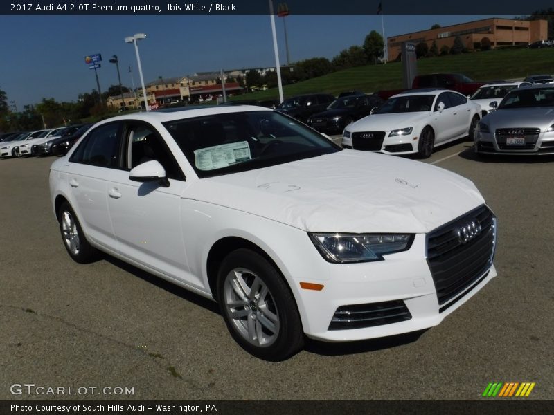 Ibis White / Black 2017 Audi A4 2.0T Premium quattro