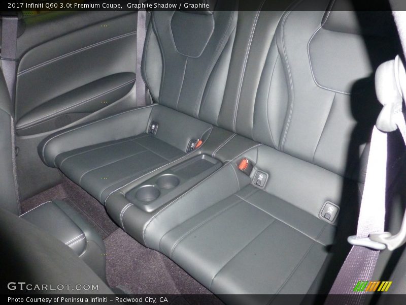 Rear Seat of 2017 Q60 3.0t Premium Coupe