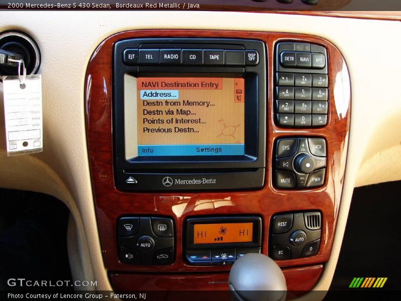 Bordeaux Red Metallic / Java 2000 Mercedes-Benz S 430 Sedan