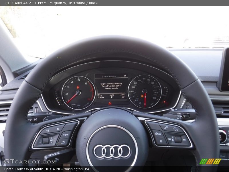 Ibis White / Black 2017 Audi A4 2.0T Premium quattro