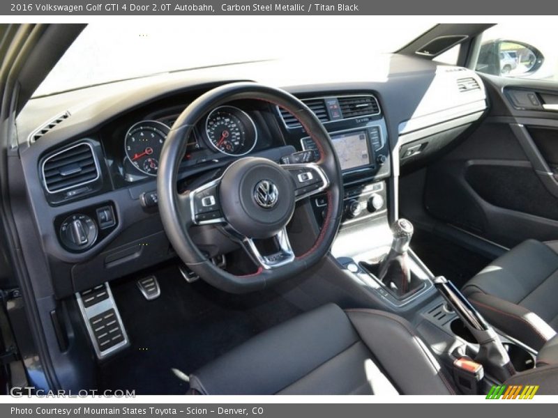  2016 Golf GTI 4 Door 2.0T Autobahn Titan Black Interior