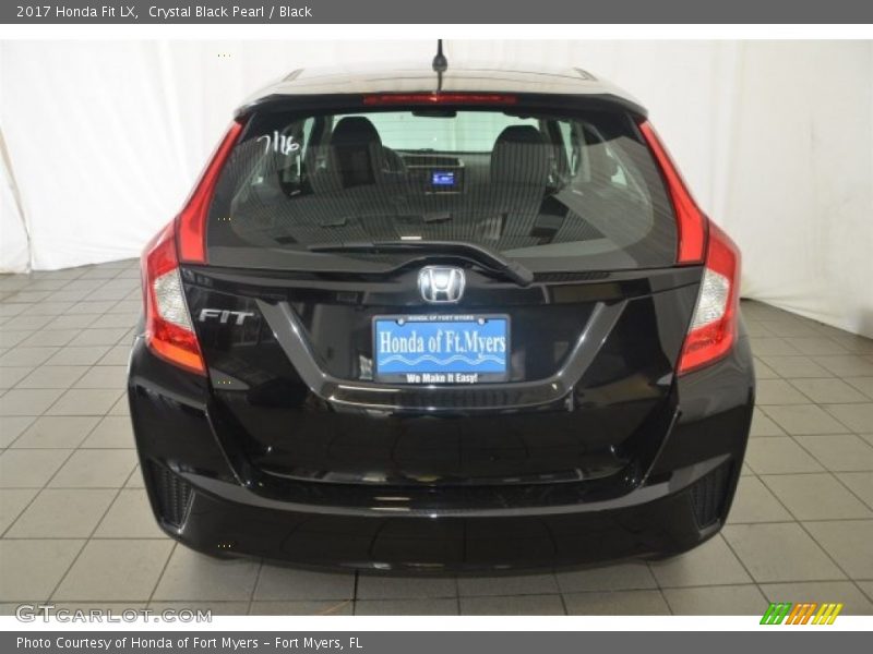 Crystal Black Pearl / Black 2017 Honda Fit LX