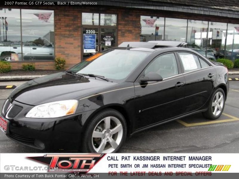 Black / Ebony/Morocco 2007 Pontiac G6 GTP Sedan