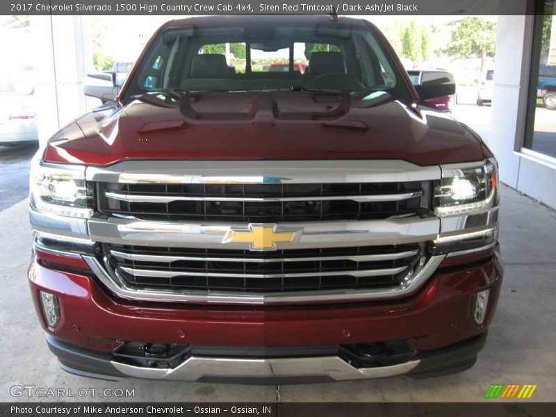 Siren Red Tintcoat / Dark Ash/Jet Black 2017 Chevrolet Silverado 1500 High Country Crew Cab 4x4