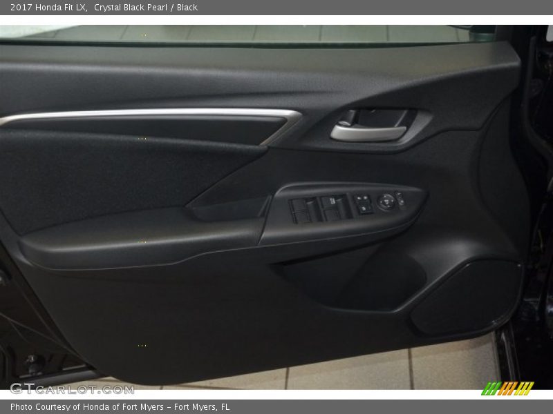 Crystal Black Pearl / Black 2017 Honda Fit LX