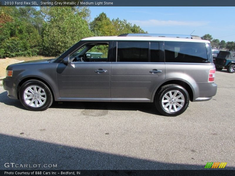 Sterling Grey Metallic / Medium Light Stone 2010 Ford Flex SEL