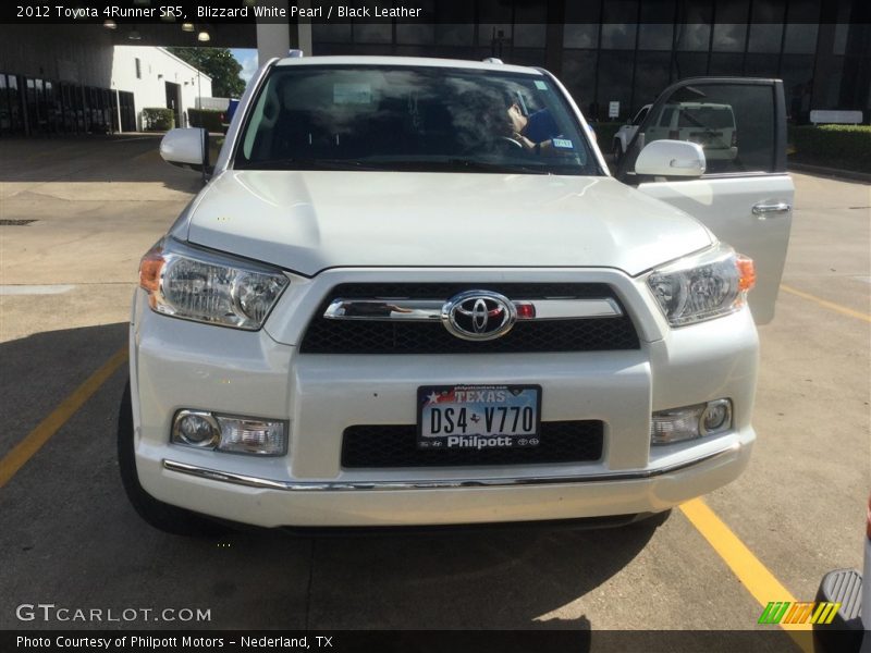 Blizzard White Pearl / Black Leather 2012 Toyota 4Runner SR5