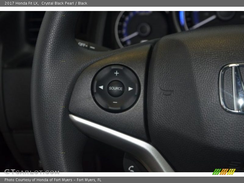 Crystal Black Pearl / Black 2017 Honda Fit LX